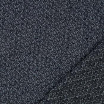 Bengalin Jacquard, schwarz-jeansblau
